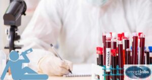 A lab technician analyzing and reporting on an individual's alcohol blood detection results.