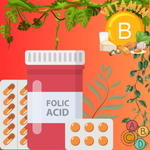 Vitamin B2 and Folic Acid Supplements