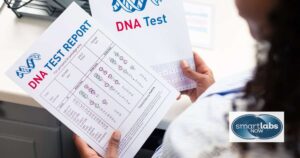 A DNA test report.