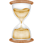 An hourglass depicting drug detection timeframes.