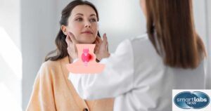 A doctor checking an EBV-induced Lymphoma suspect's swollen lymph nodes.