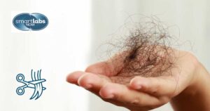 A clump of human hair.